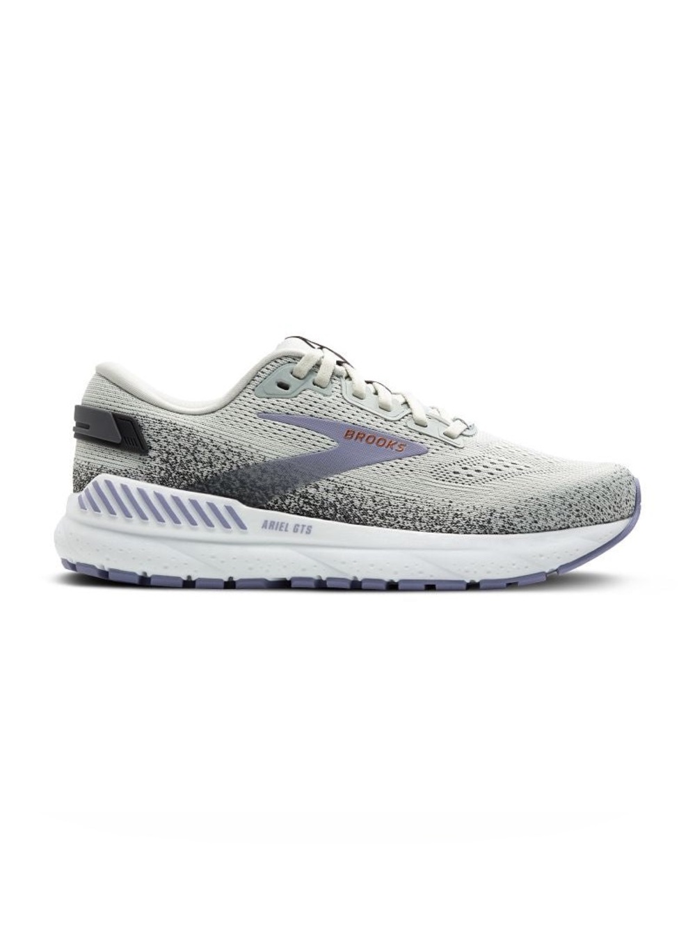 Brooks Ariel GTS Running Shoes - Light Gray with Lavender Accents